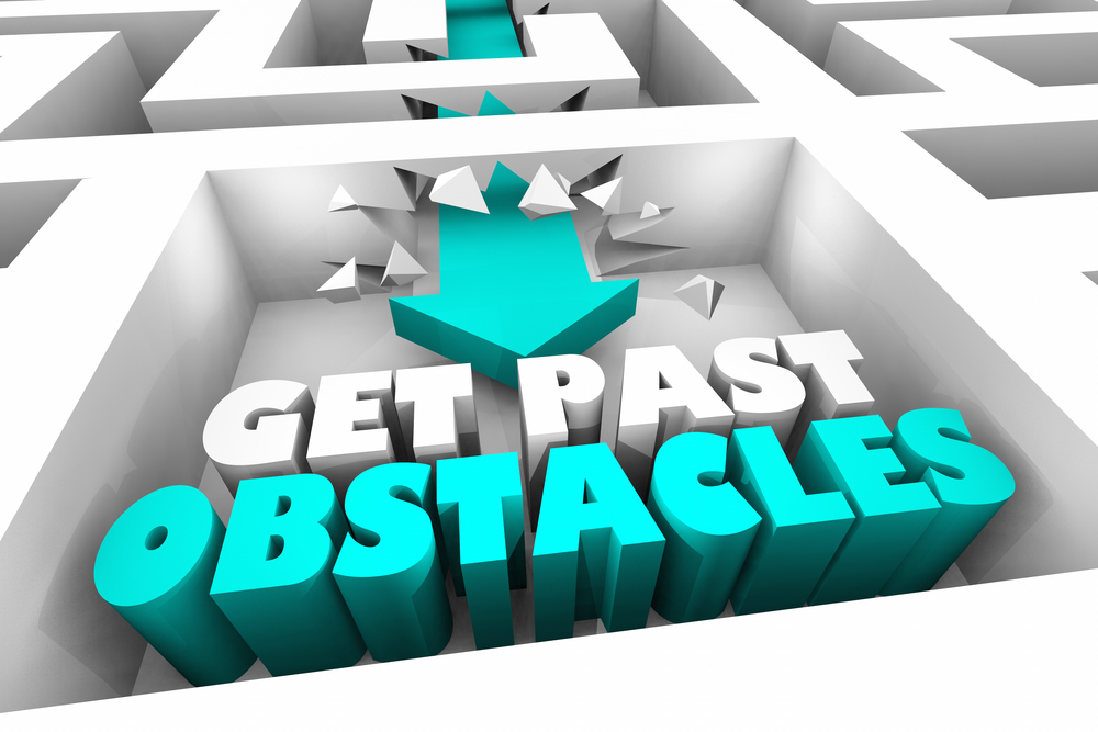 Get Past Obstacles Maze Overcome Challenges Words 3d Animation