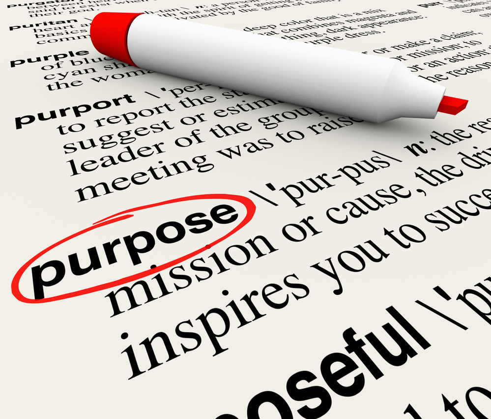 Purpose Dictionary Definition Word Objective Mission Deliberate