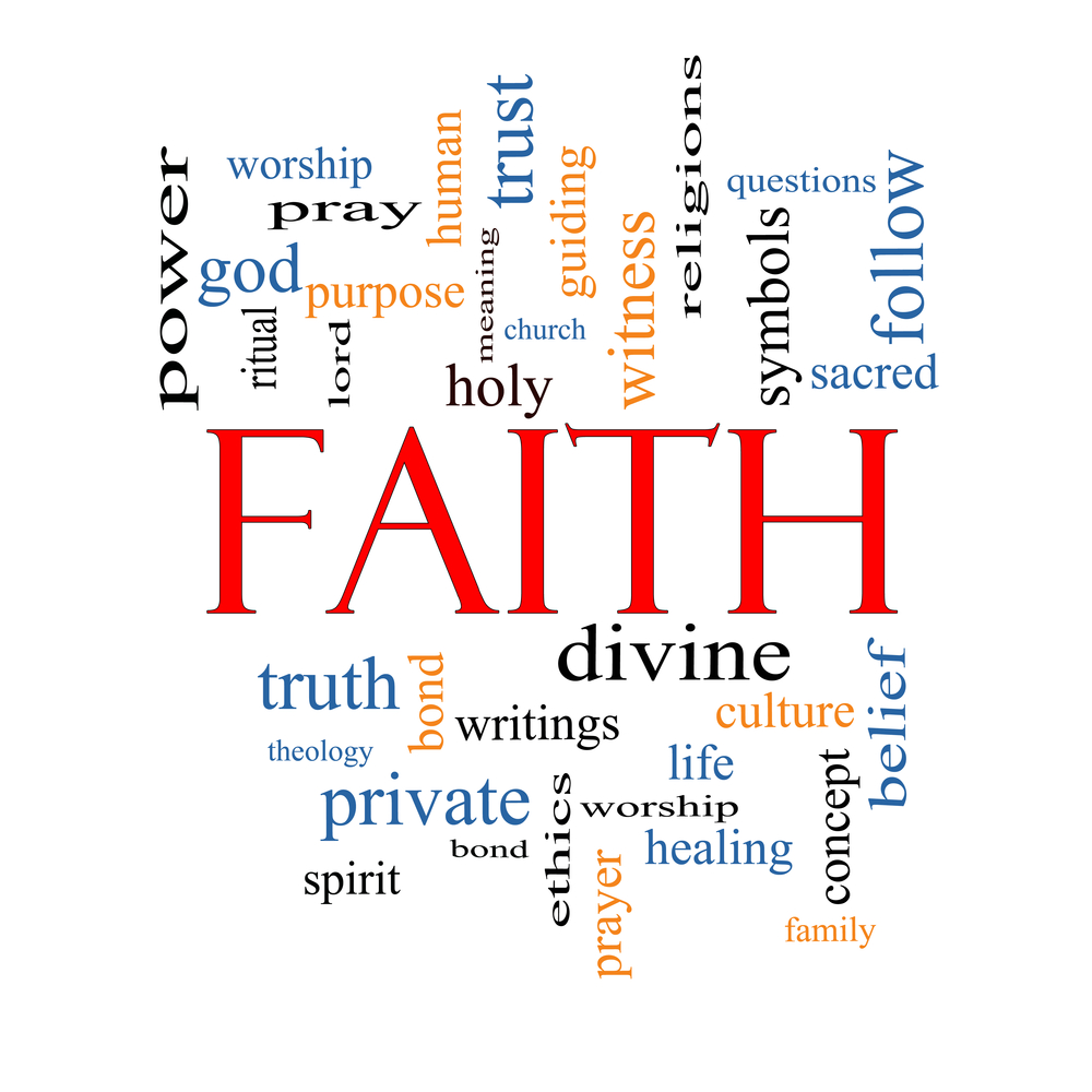Faith Word Cloud Concept